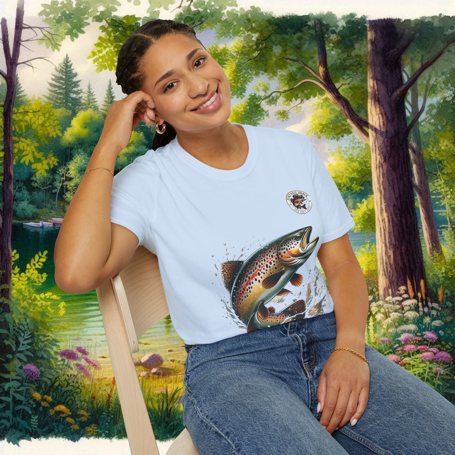 Rainbow Trout BBS Unisex Softstyle T-Shirt