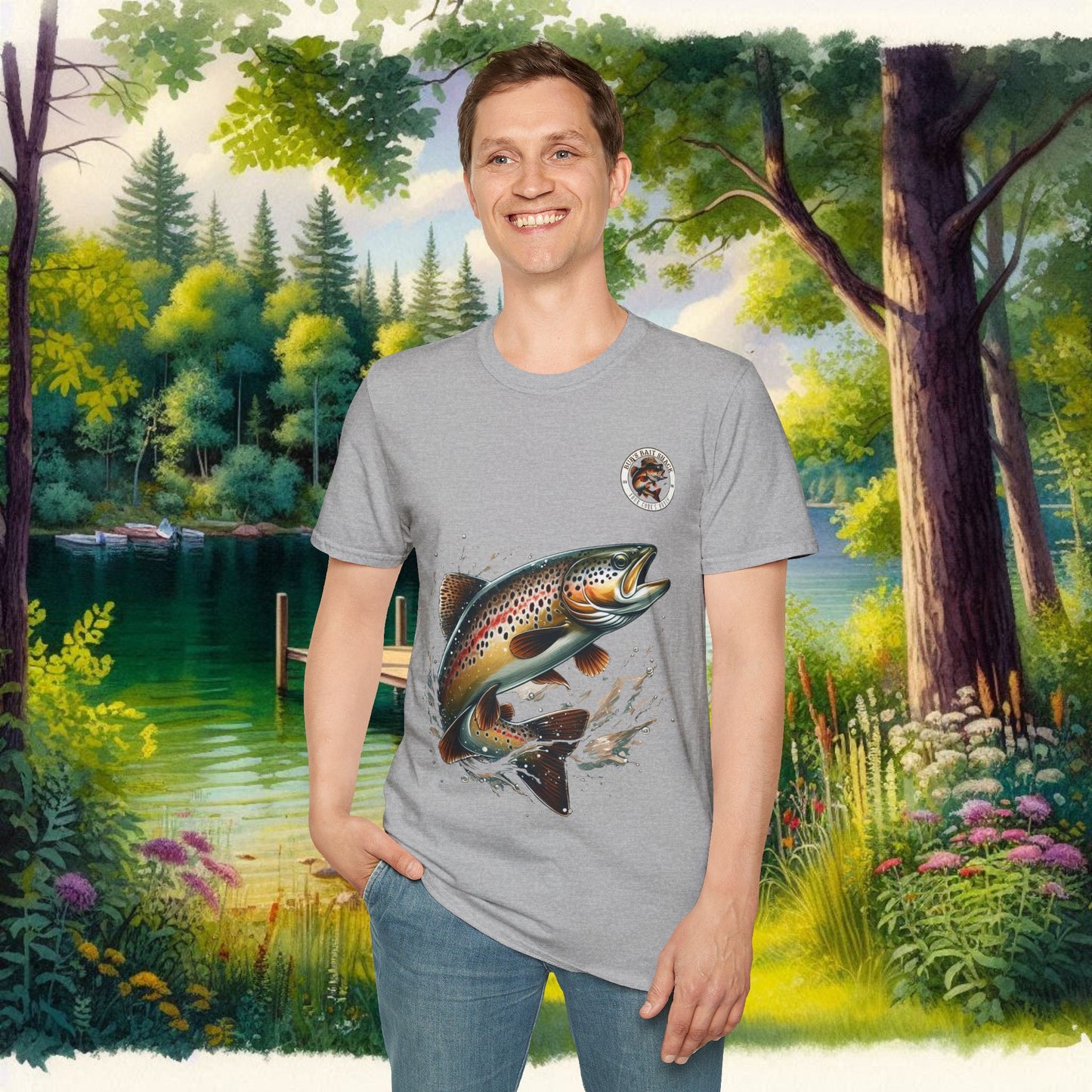 Rainbow Trout BBS Unisex Softstyle T-Shirt