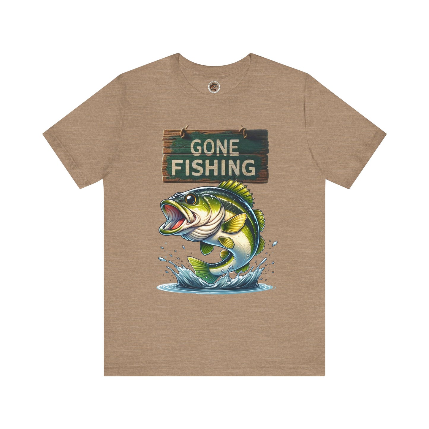 Gone Fishing Unisex Short Sleeve Tee - Perfect for Anglers and Nature Lovers