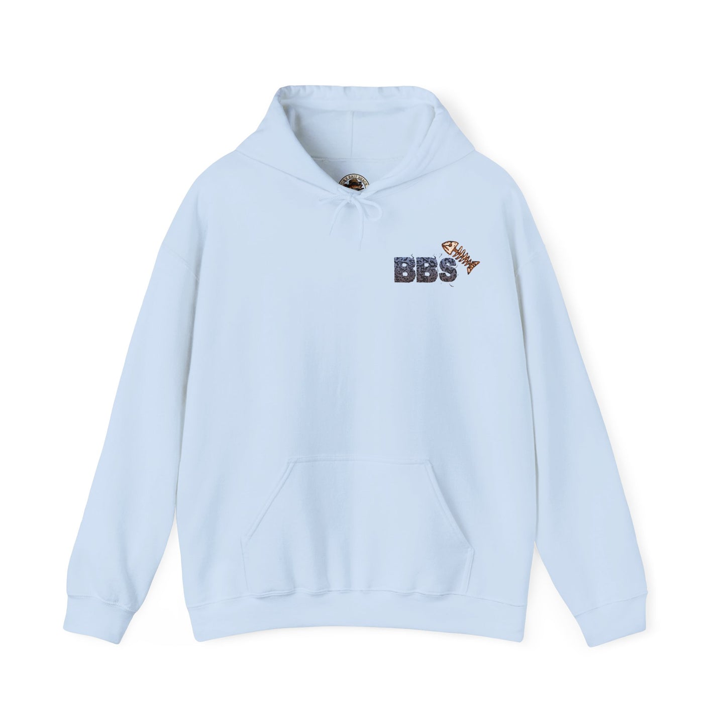 BBS Classic Hoodie Unisex Heavy Blend™ Hooded Sweatshirt with image on back
