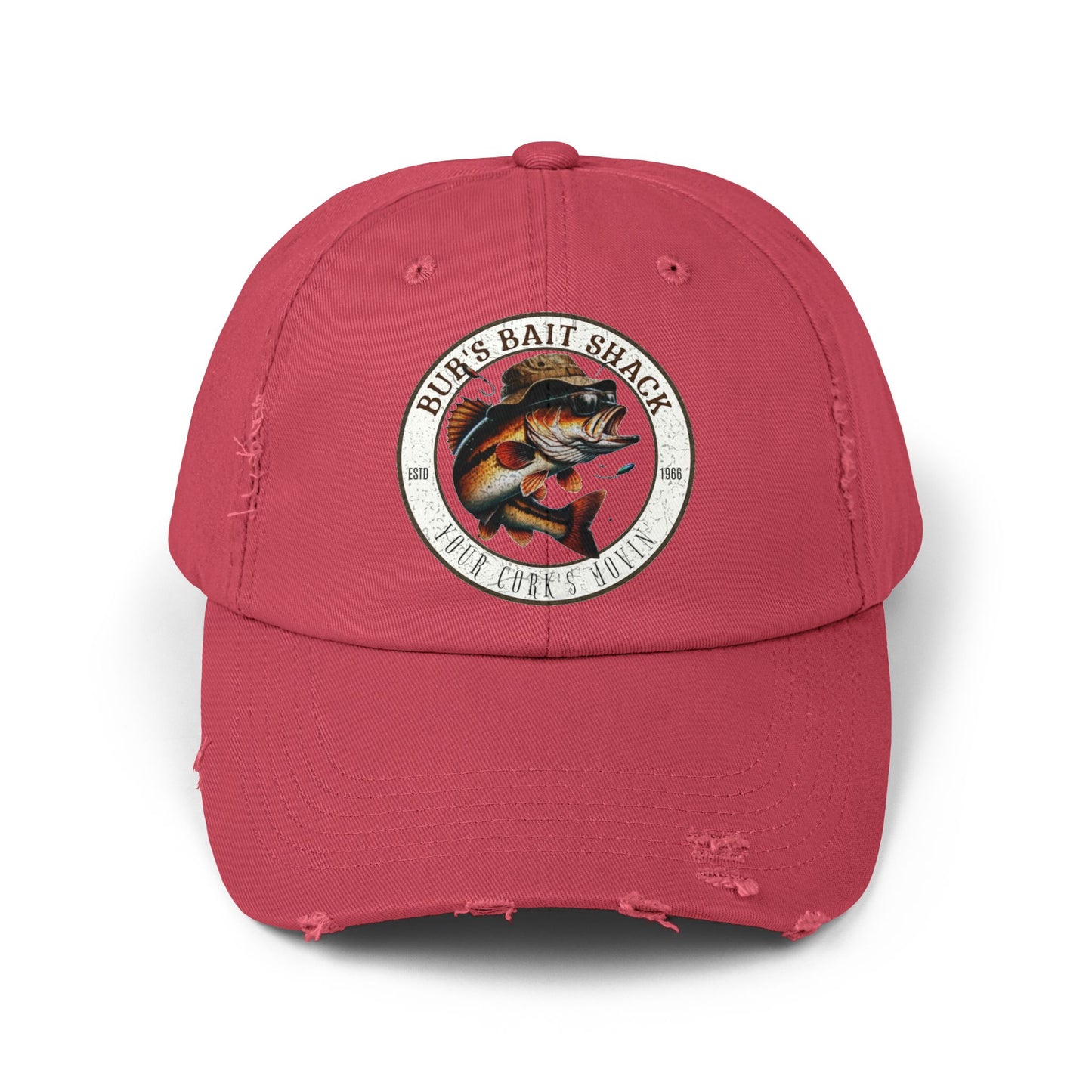 Bub's Bait shack Hat Unisex Distressed Cap