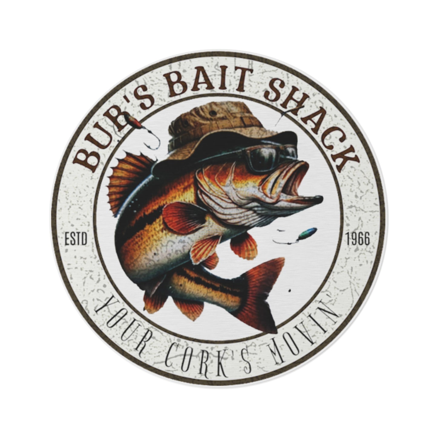 Bub's Bait Shack Round Rug