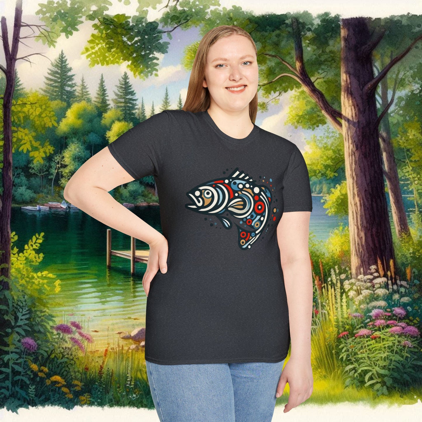 Painted Smallmouth Unisex Softstyle T-Shirt