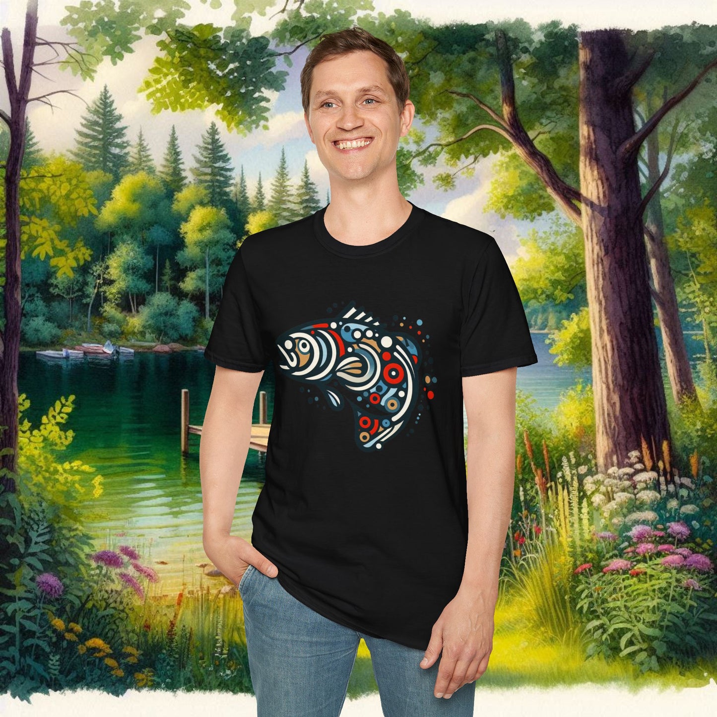 Painted Smallmouth Unisex Softstyle T-Shirt