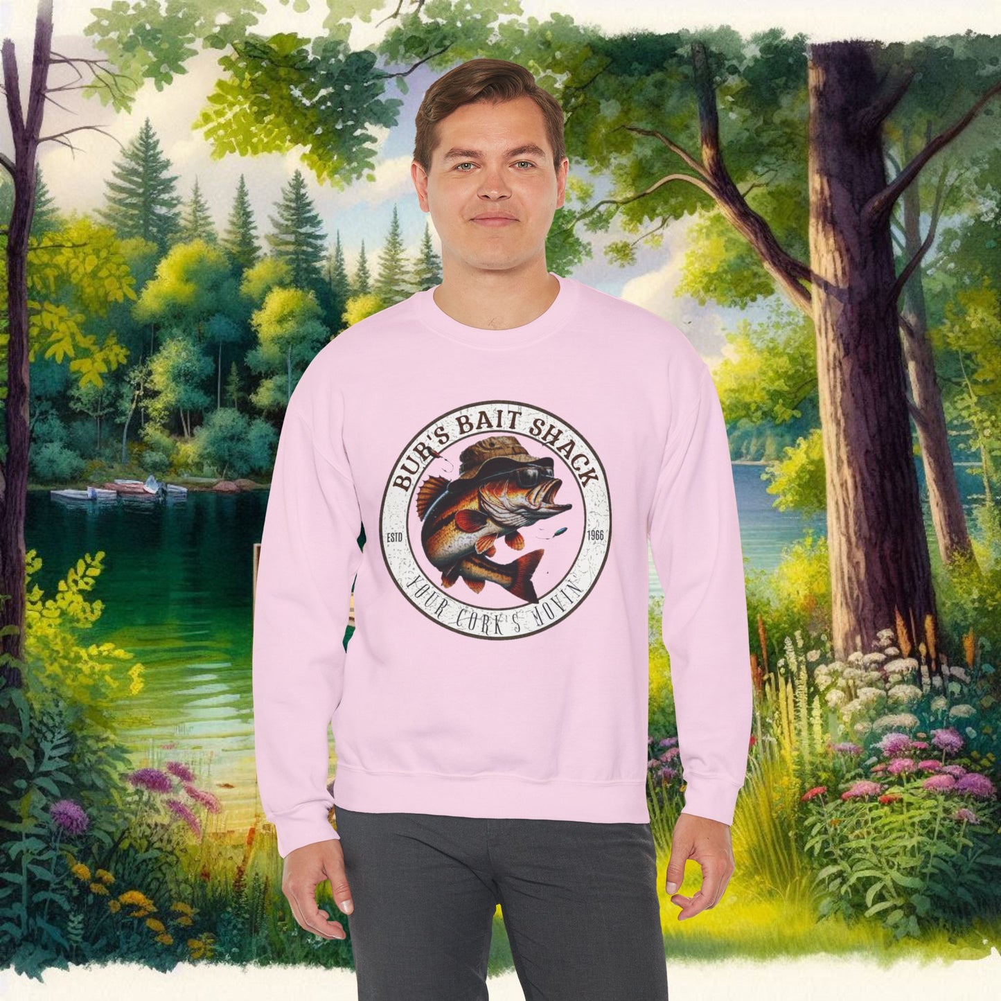 Bubs Bait Shack Unisex Heavy Blend™ Crewneck Sweatshirt