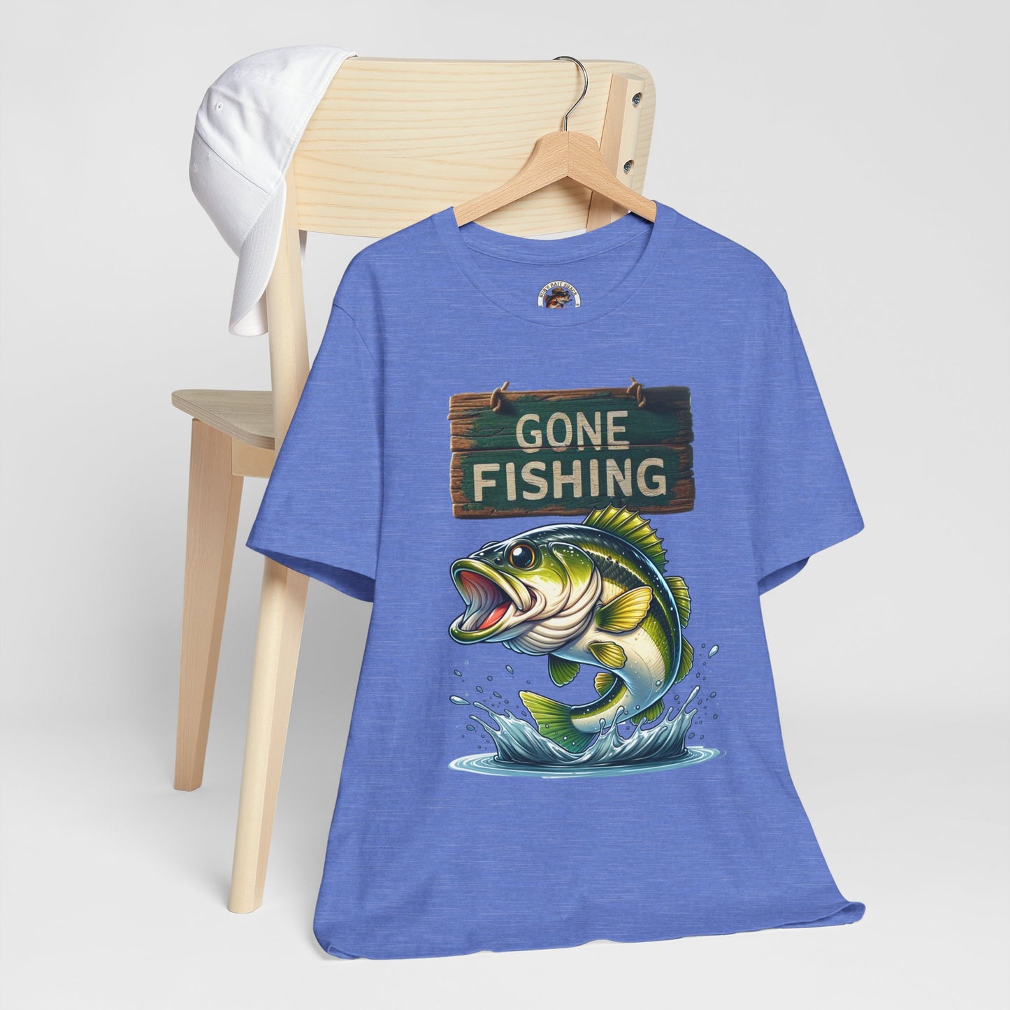 Gone Fishing Unisex Short Sleeve Tee - Perfect for Anglers and Nature Lovers