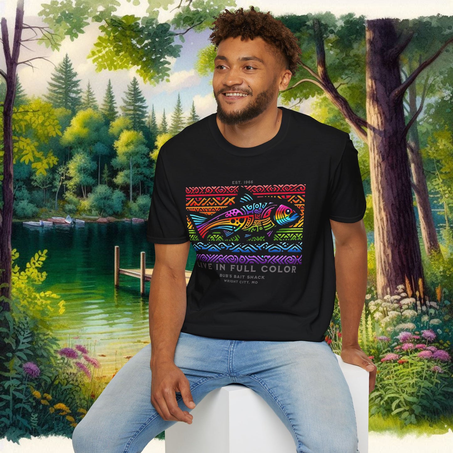 Live in Full Color Unisex Softstyle T-Shirt