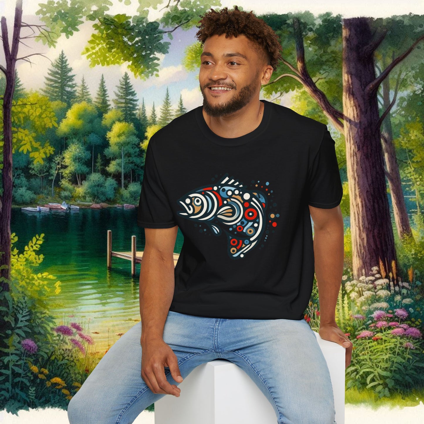 Painted Smallmouth Unisex Softstyle T-Shirt