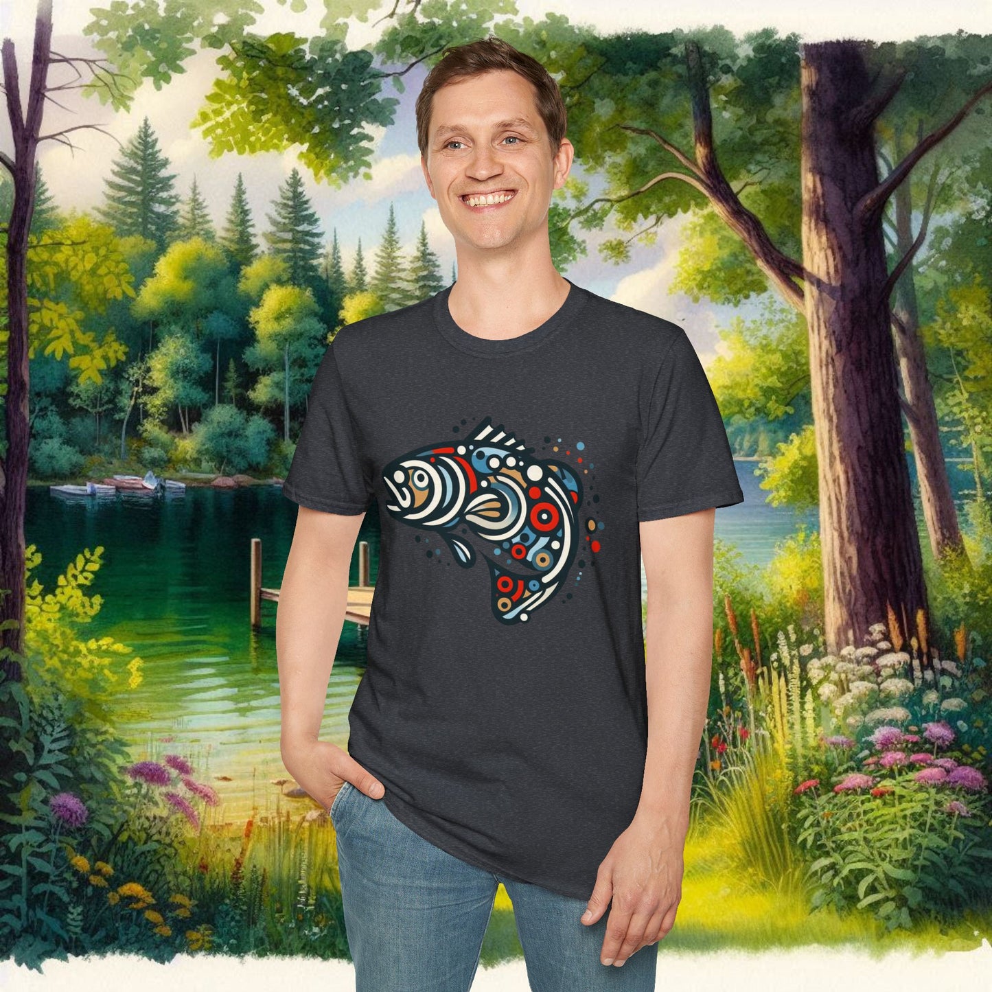 Painted Smallmouth Unisex Softstyle T-Shirt