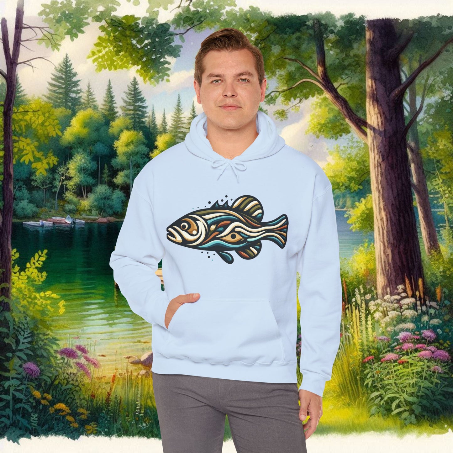Painted Fish Unisex Heavy Blend™ Hooded Sweatshirt