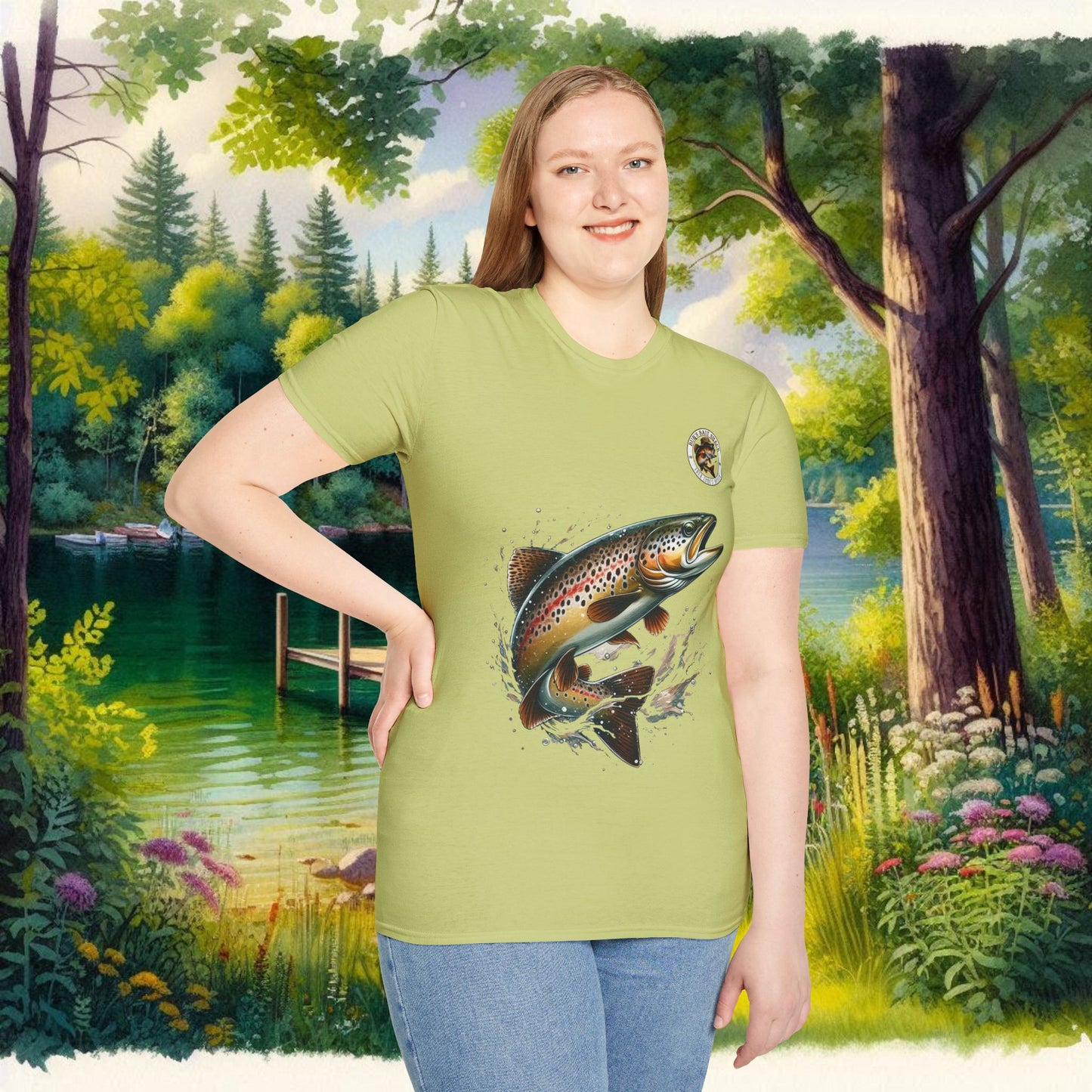 Rainbow Trout BBS Unisex Softstyle T-Shirt