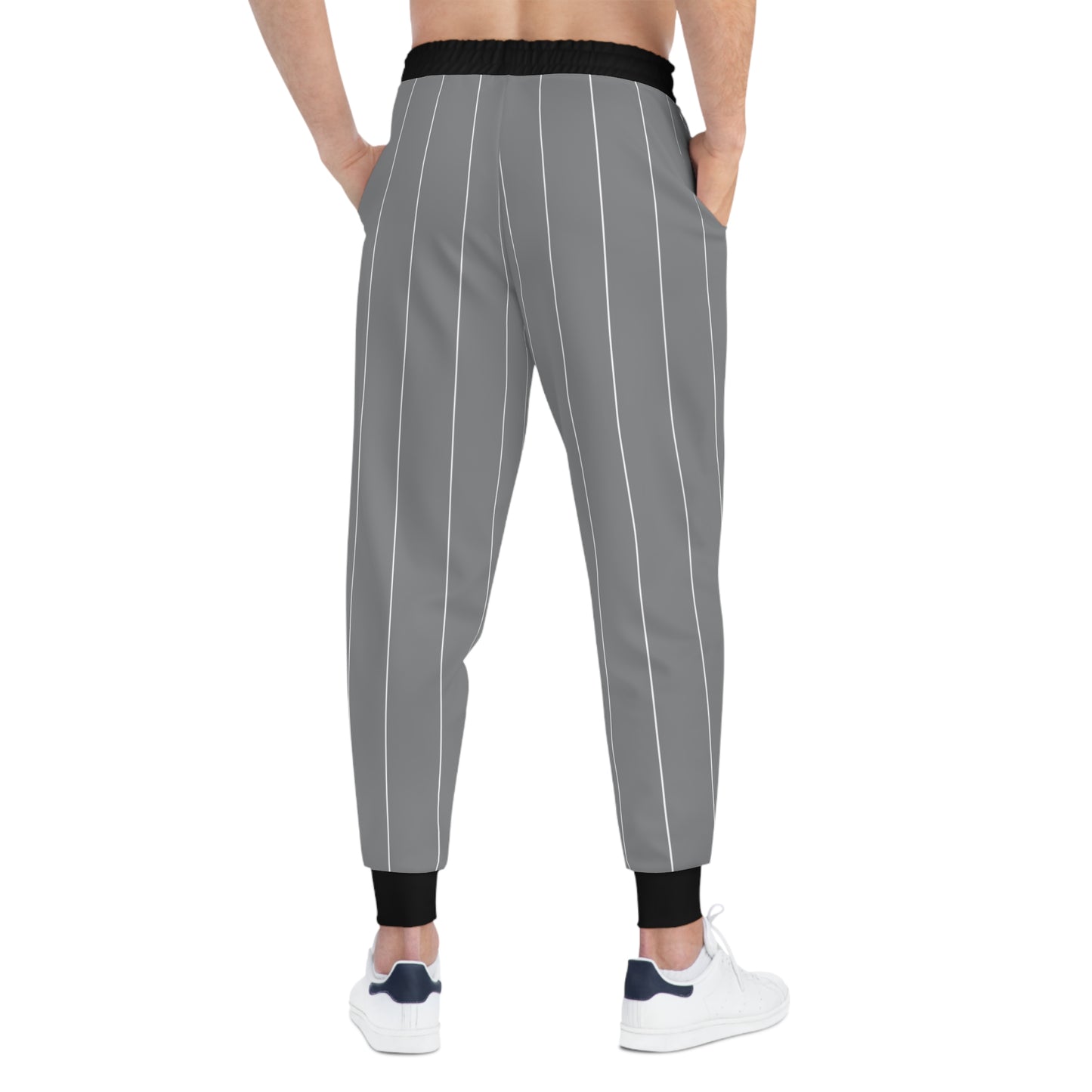 BBS Baseball Athletic Joggers with Stylish Stripes in Gray