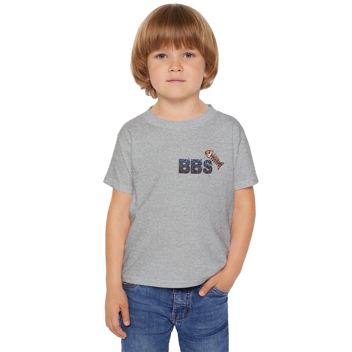 Bub's Bait Shack Heavy Cotton™ Toddler T-shirt with Back Image