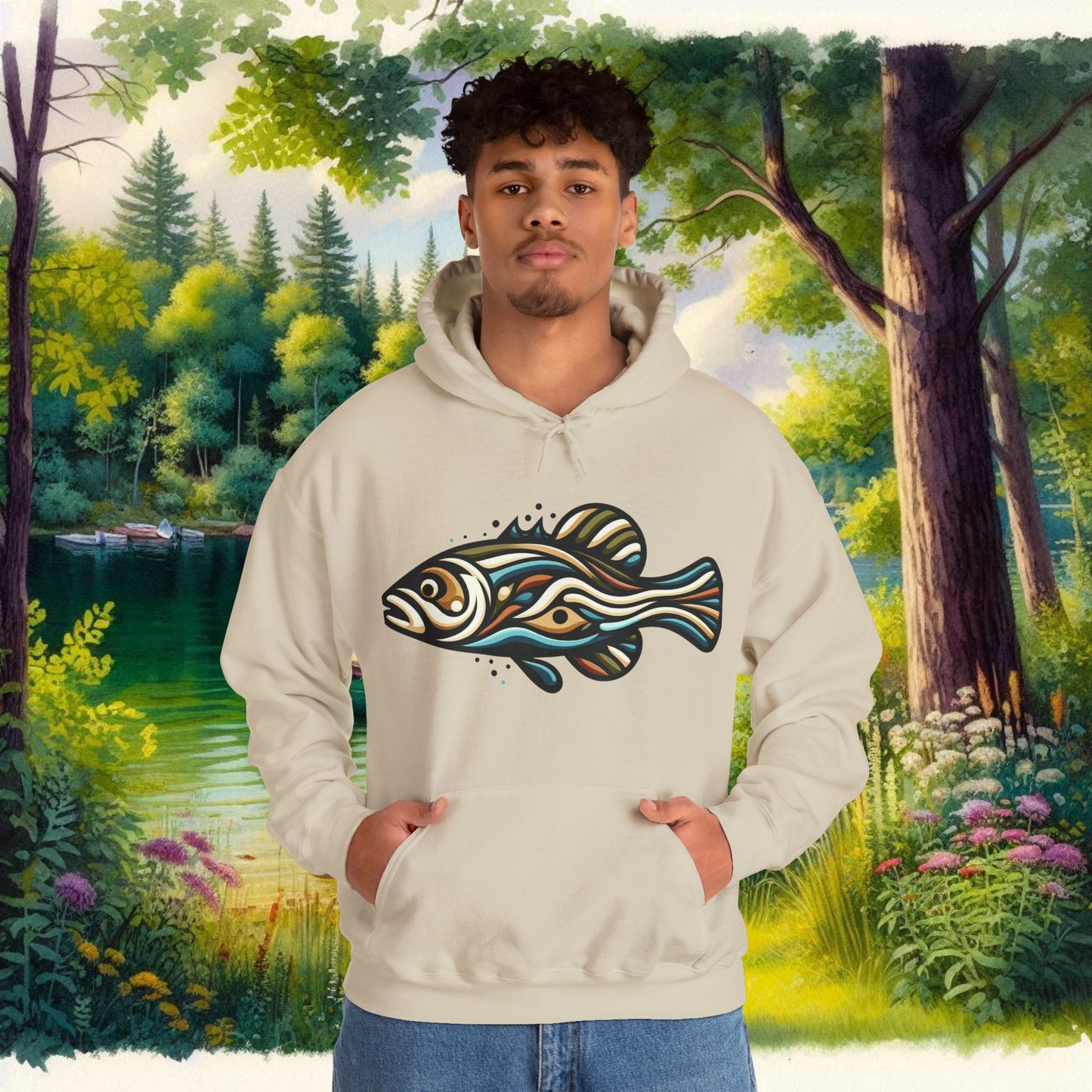 Painted Fish Unisex Heavy Blend™ Hooded Sweatshirt