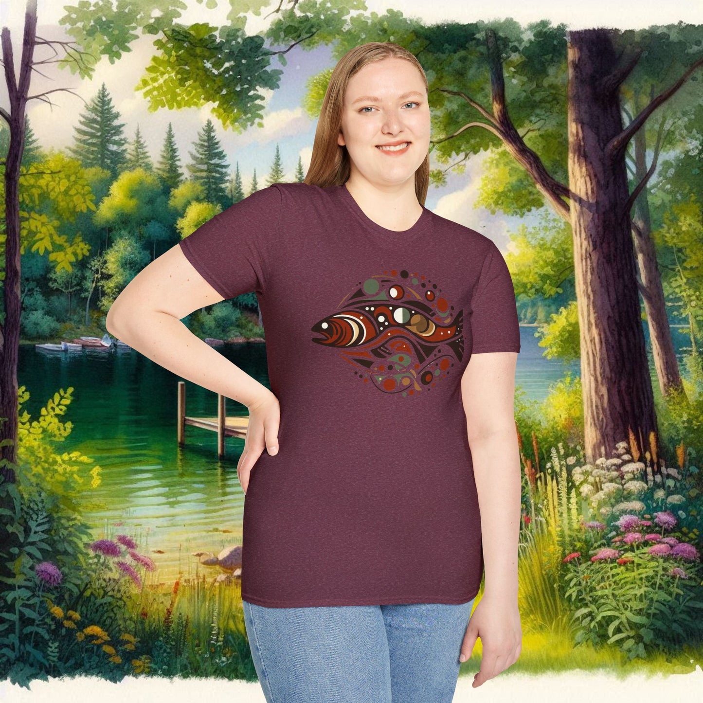 Brown Trout Calder Tee Unisex Softstyle T-Shirt