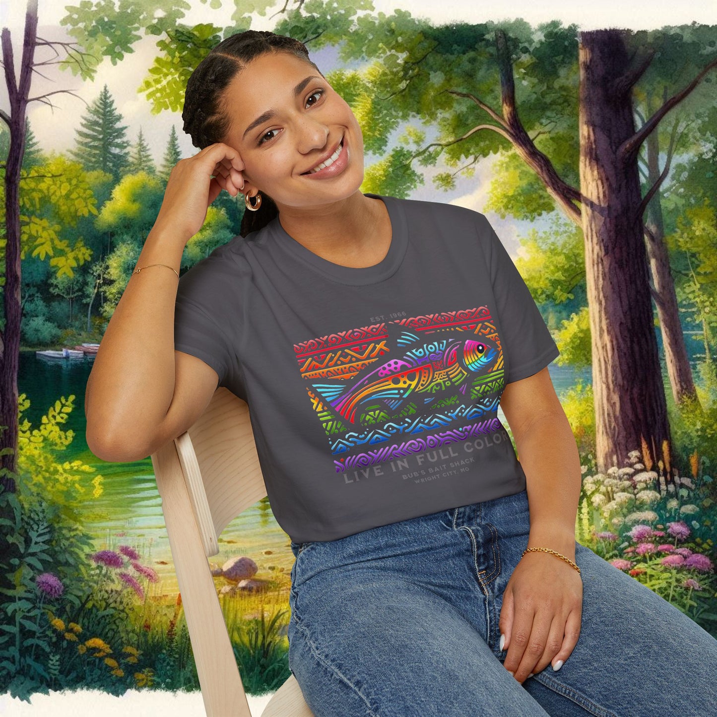 Live in Full Color Unisex Softstyle T-Shirt