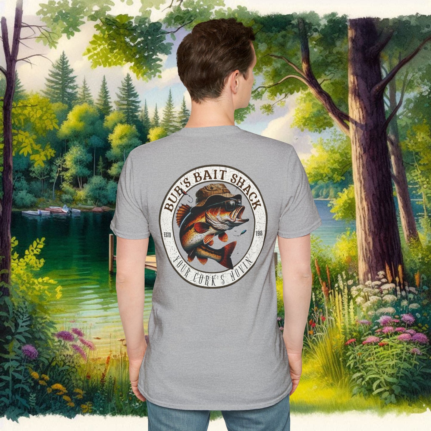 Classic BBS Design Unisex T-Shirt with image on back
