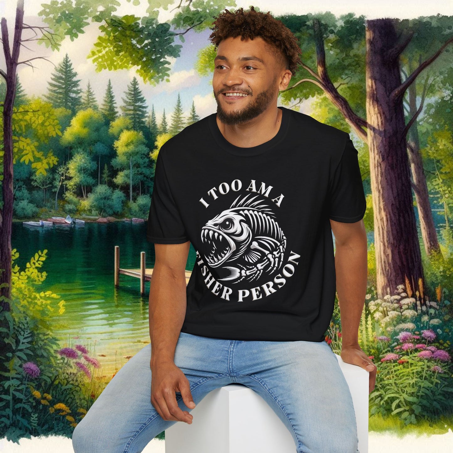 Fisher Person Unisex Softstyle T-Shirt