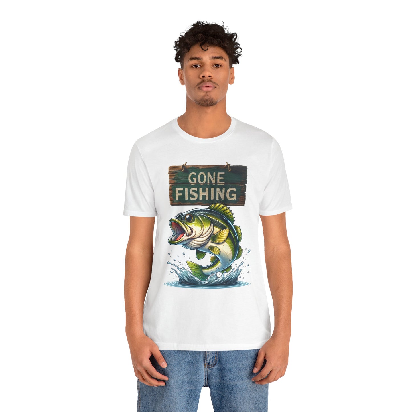 Gone Fishing Unisex Short Sleeve Tee - Perfect for Anglers and Nature Lovers