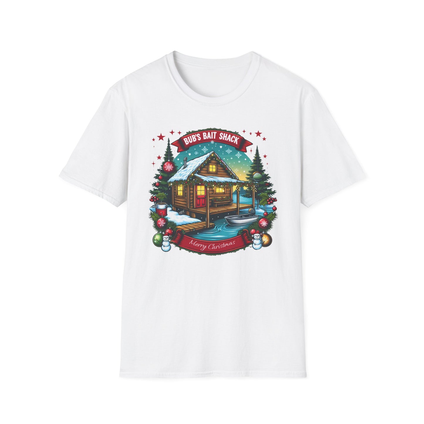 Bub's Bait Shack Merry Christmas T-Shirt - Unisex