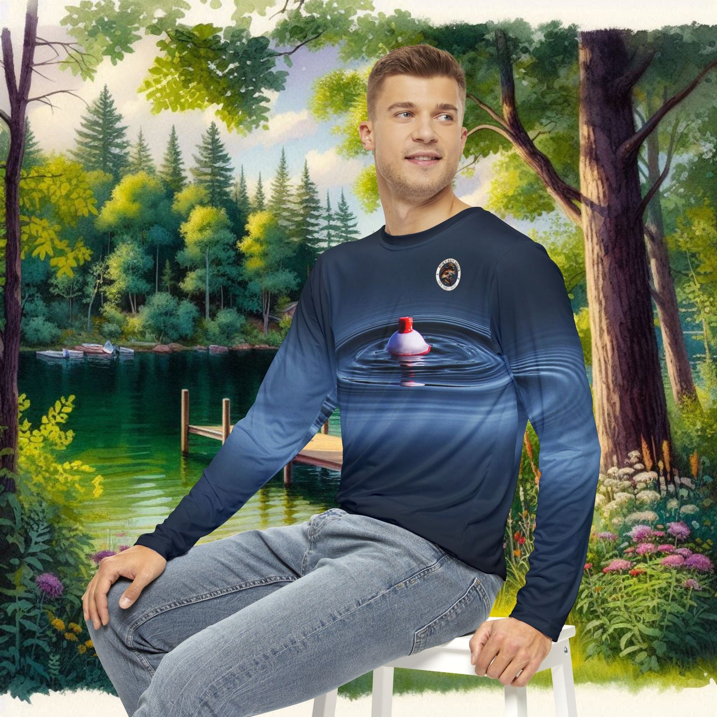 Cork's Movin' Men's Long Sleeve Shirt (AOP)