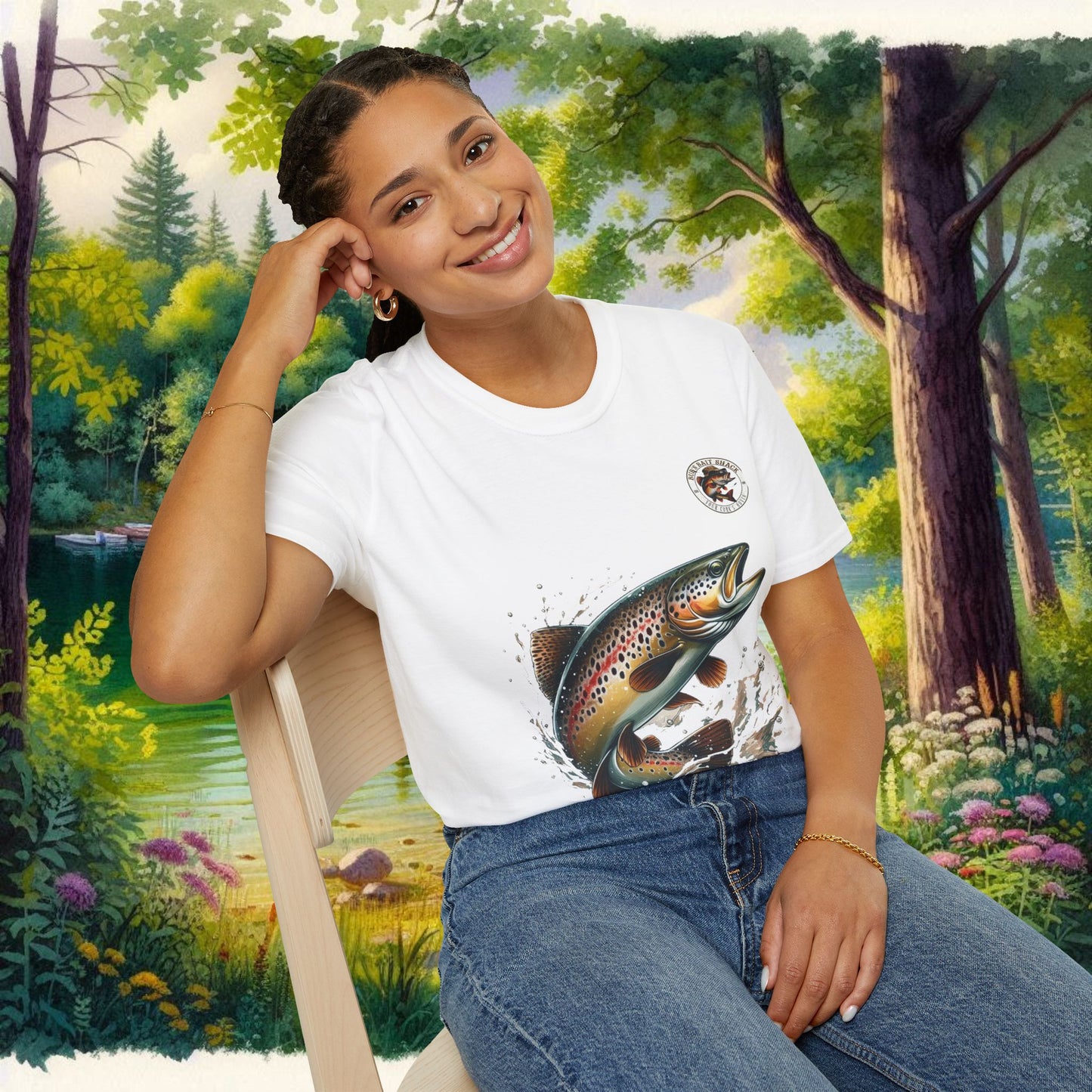 Rainbow Trout BBS Unisex Softstyle T-Shirt