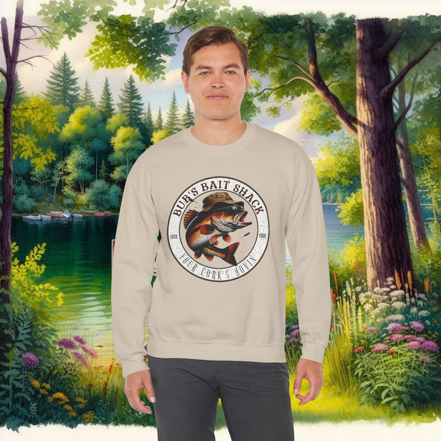 Bubs Bait Shack Unisex Heavy Blend™ Crewneck Sweatshirt