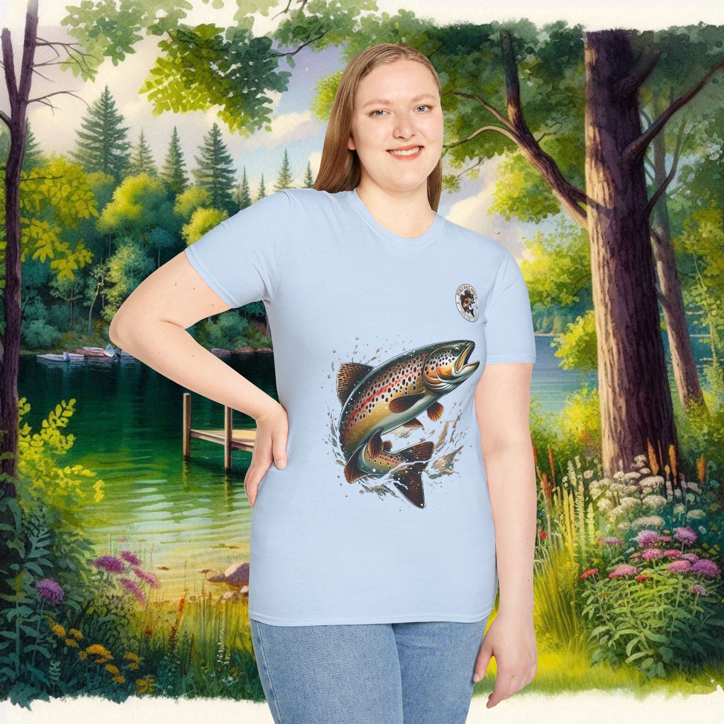 Rainbow Trout BBS Unisex Softstyle T-Shirt