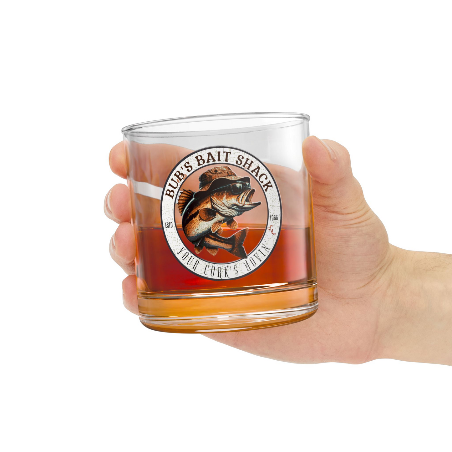 Bubs Bait Shack Rocks Glass, 10oz