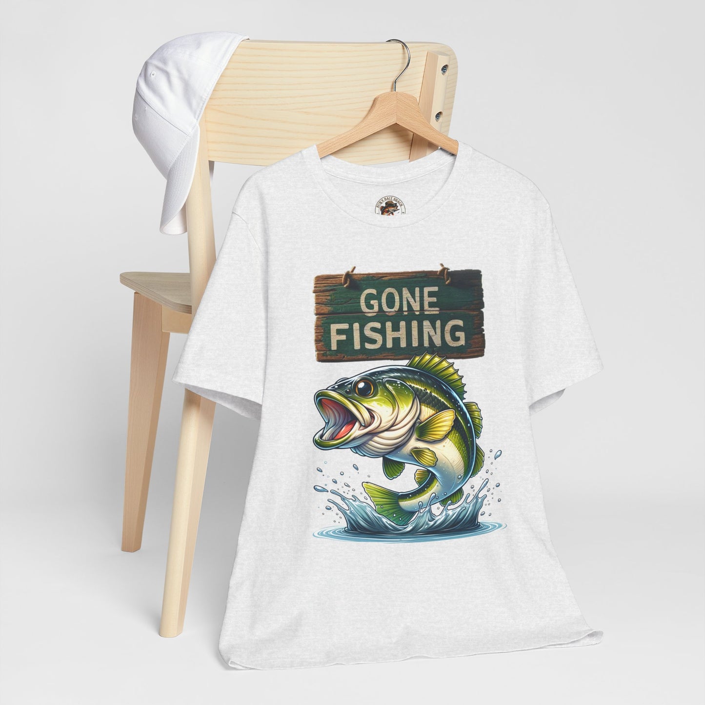 Gone Fishing Unisex Short Sleeve Tee - Perfect for Anglers and Nature Lovers