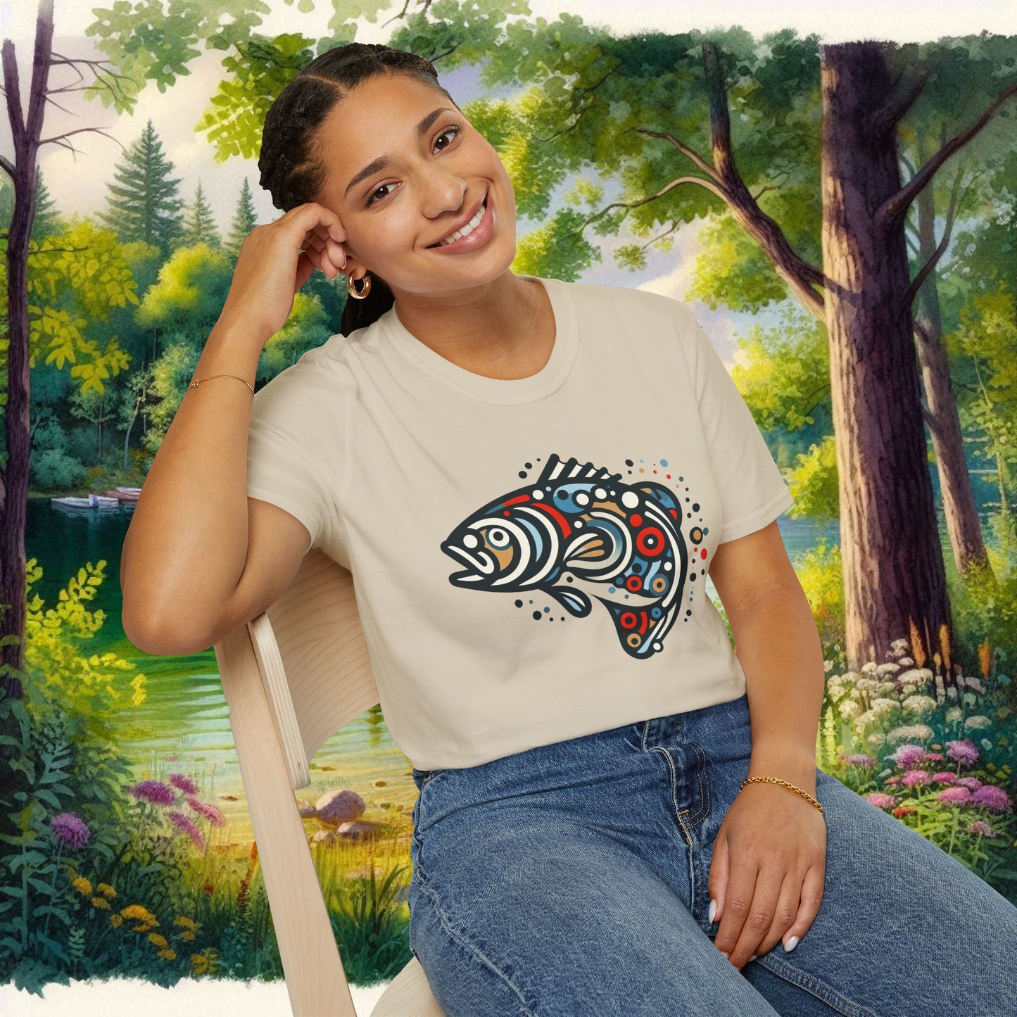 Painted Smallmouth Unisex Softstyle T-Shirt