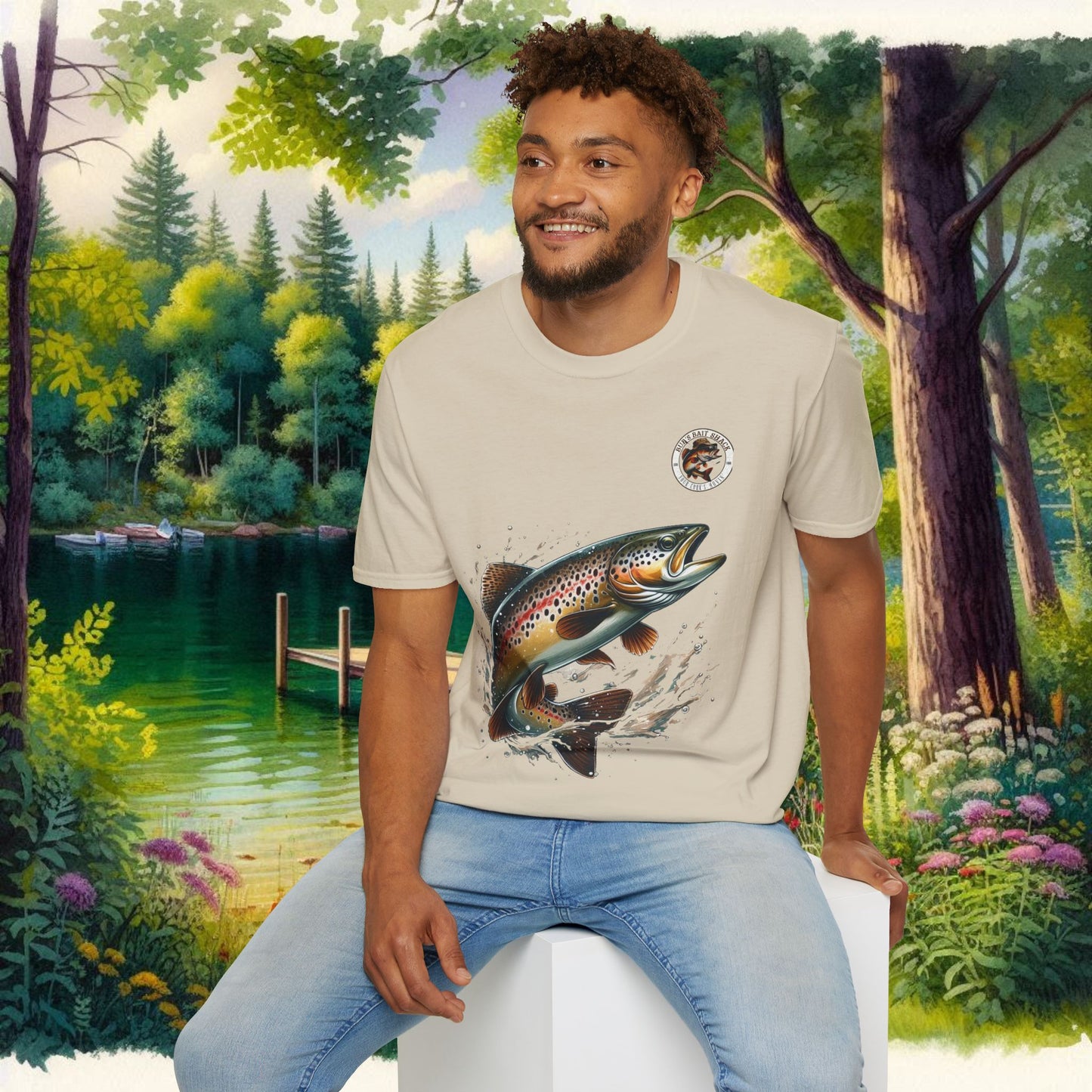 Rainbow Trout BBS Unisex Softstyle T-Shirt