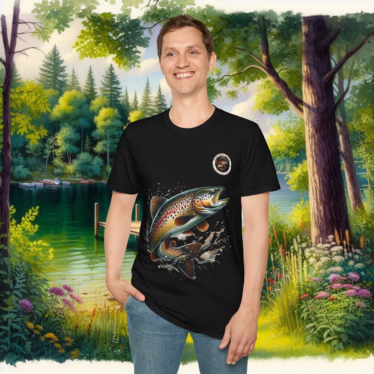 Rainbow Trout BBS Unisex Softstyle T-Shirt