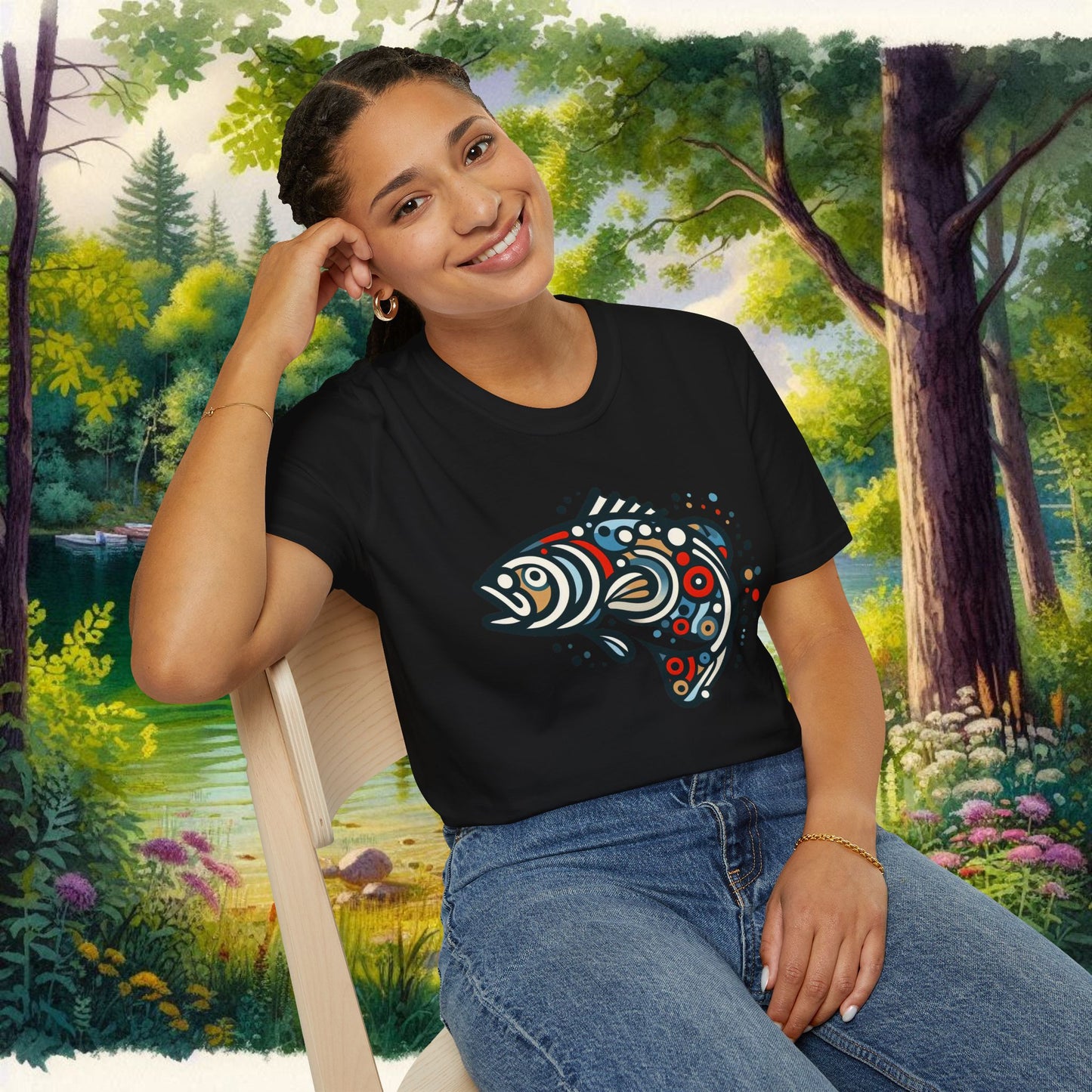 Painted Smallmouth Unisex Softstyle T-Shirt