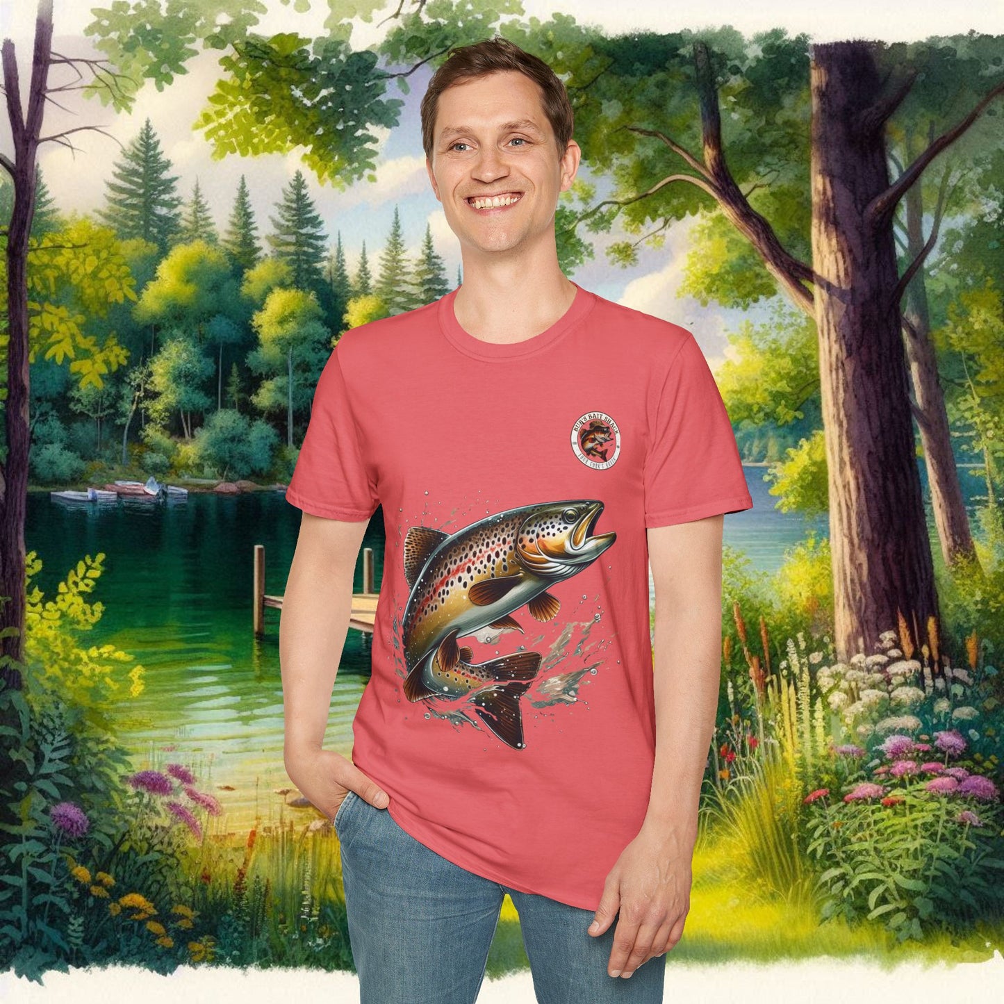 Rainbow Trout BBS Unisex Softstyle T-Shirt