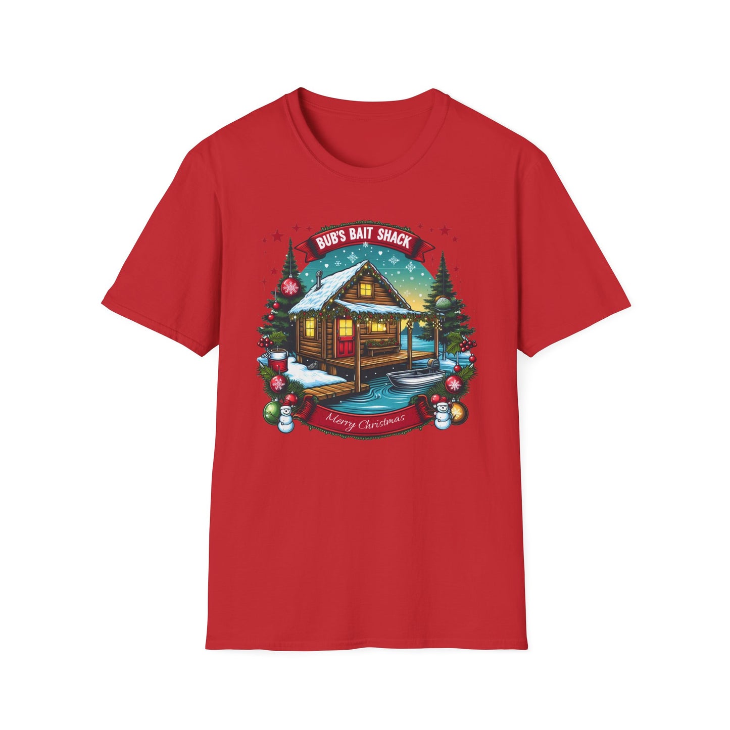 Bub's Bait Shack Merry Christmas T-Shirt - Unisex