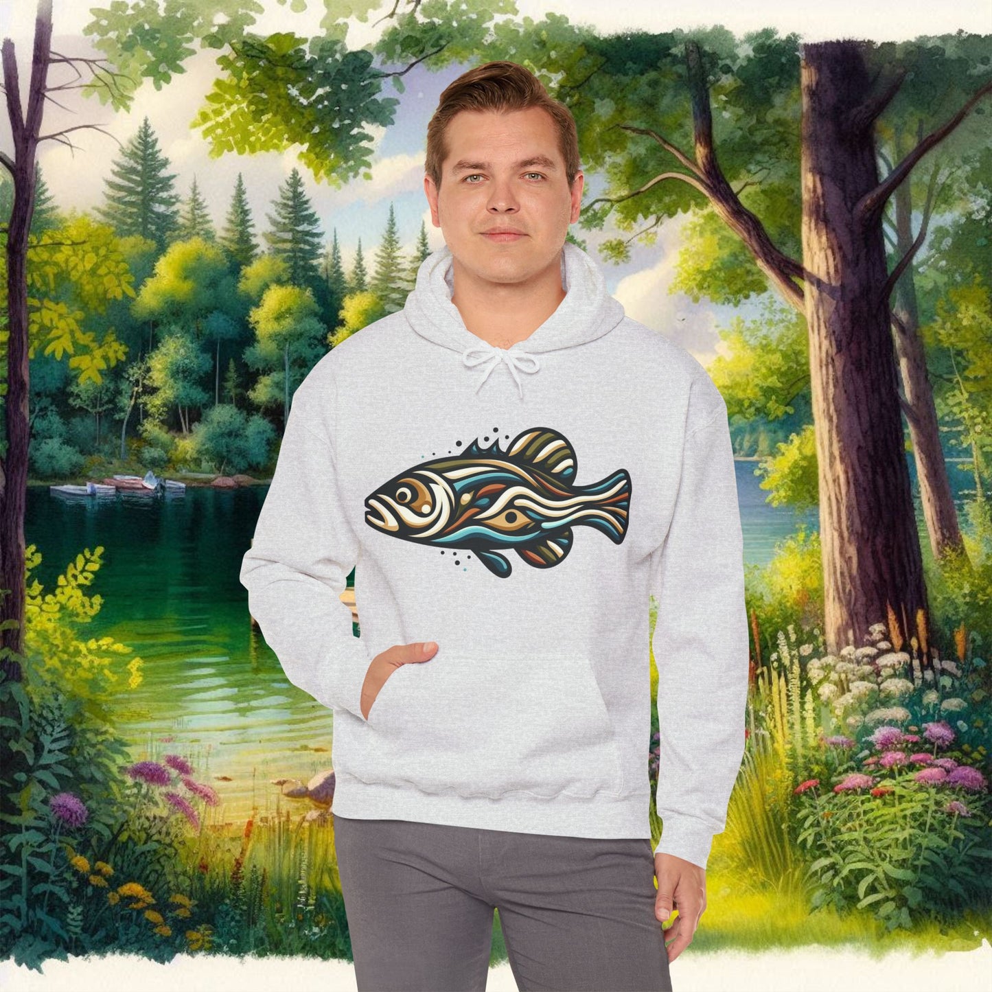 Painted Fish Unisex Heavy Blend™ Hooded Sweatshirt