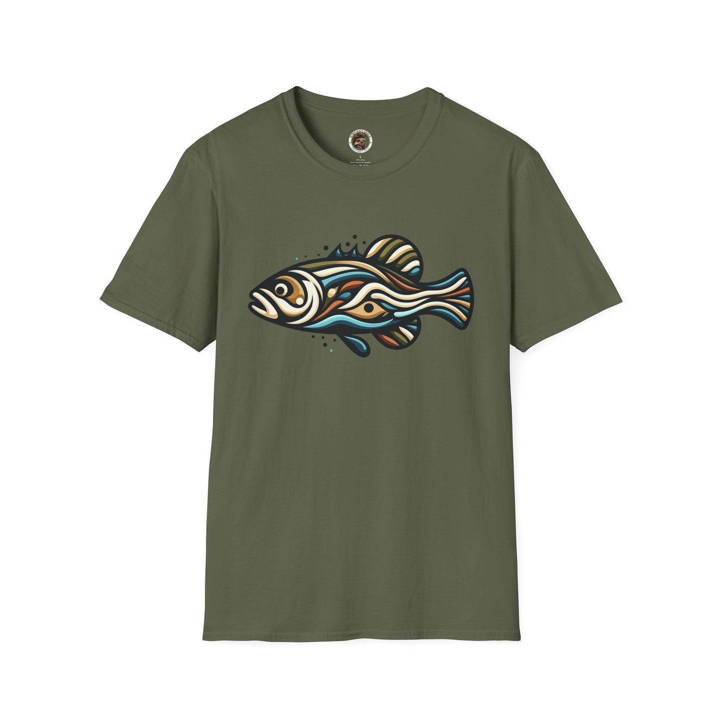 Painted Bass Shirt Unisex Softstyle T-Shirt