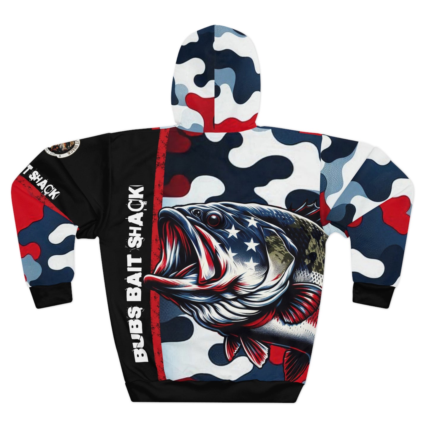 Bubs Bait Shack - Patriotic Bass Hoodie