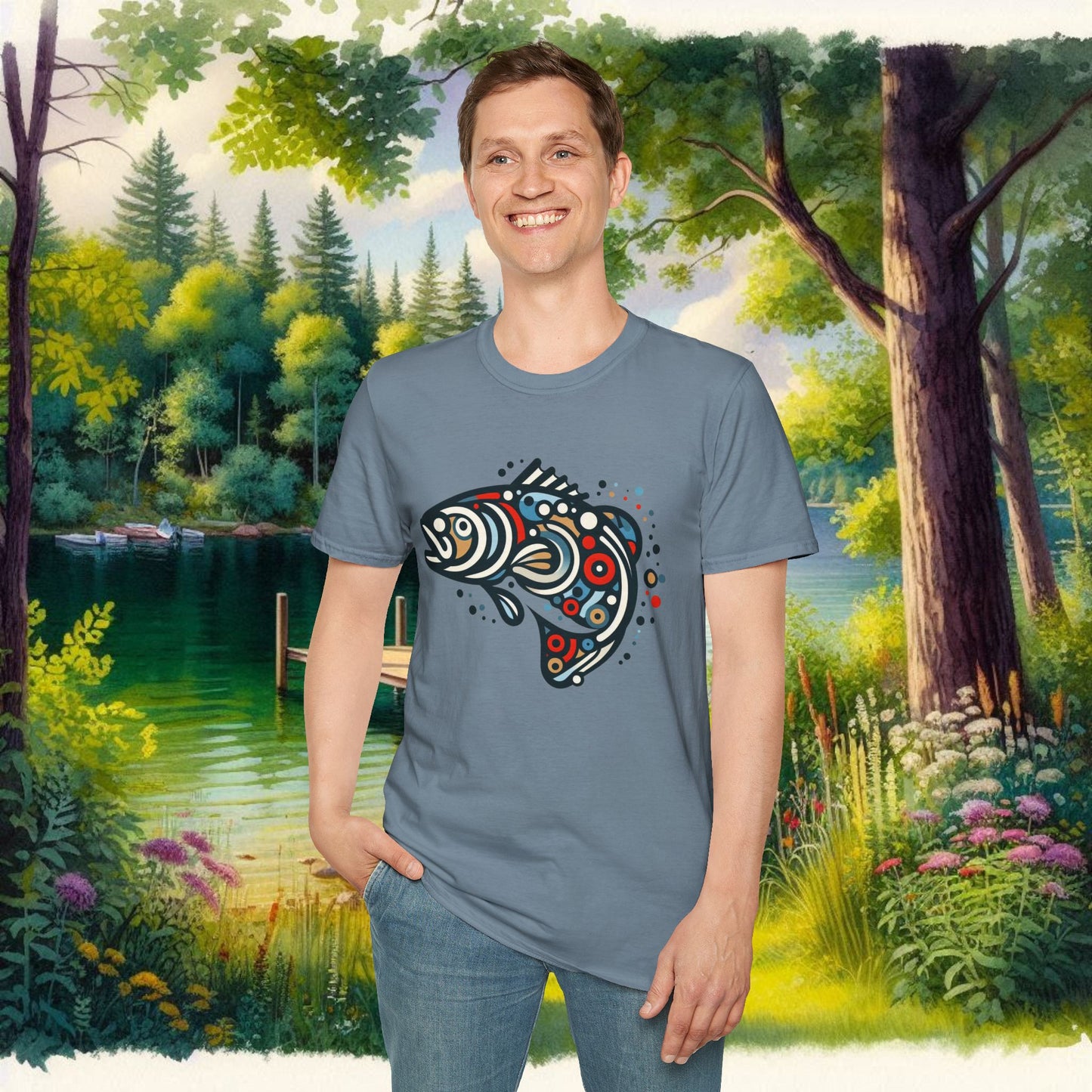 Painted Smallmouth Unisex Softstyle T-Shirt