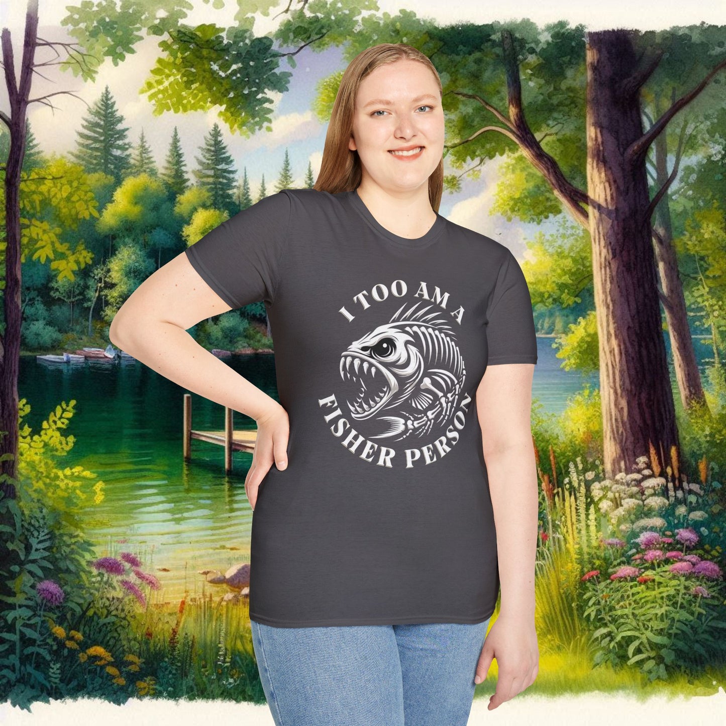 Fisher Person Unisex Softstyle T-Shirt