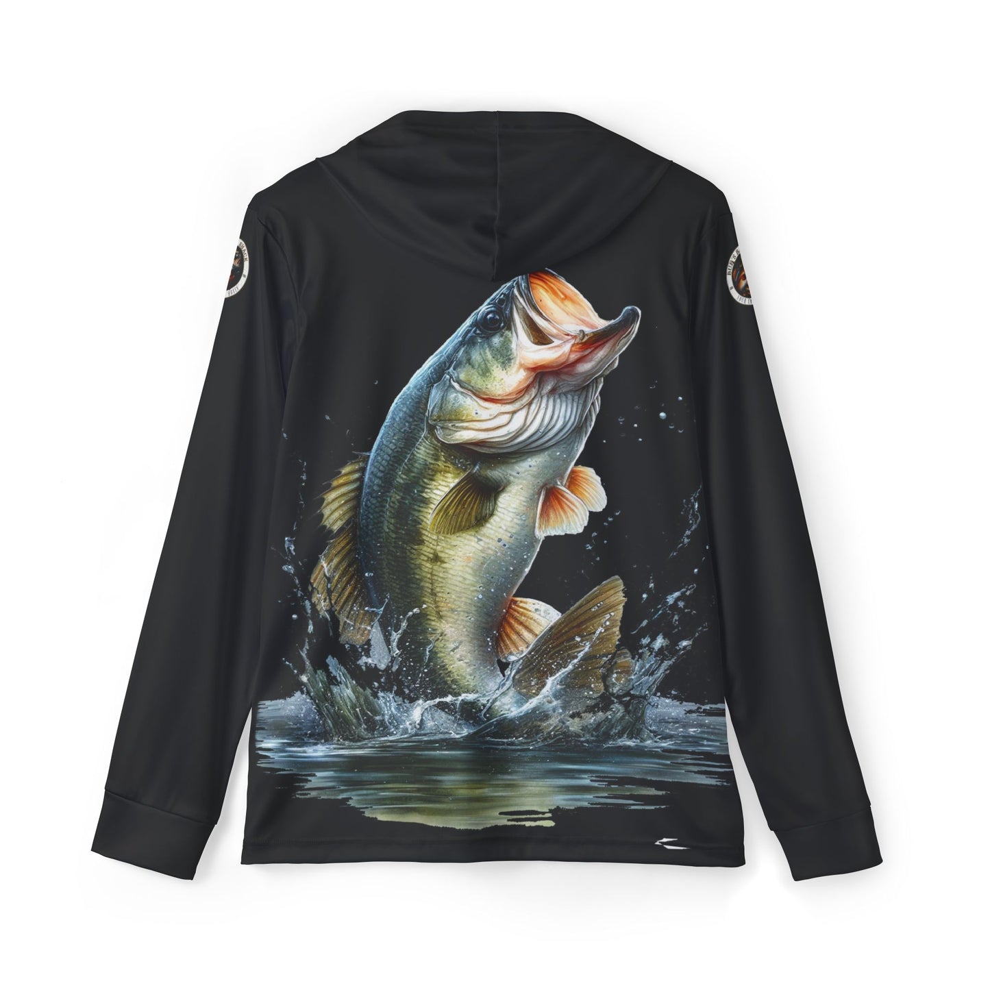 Jumping Bass Men's Sports Warmup Hoodie (AOP)