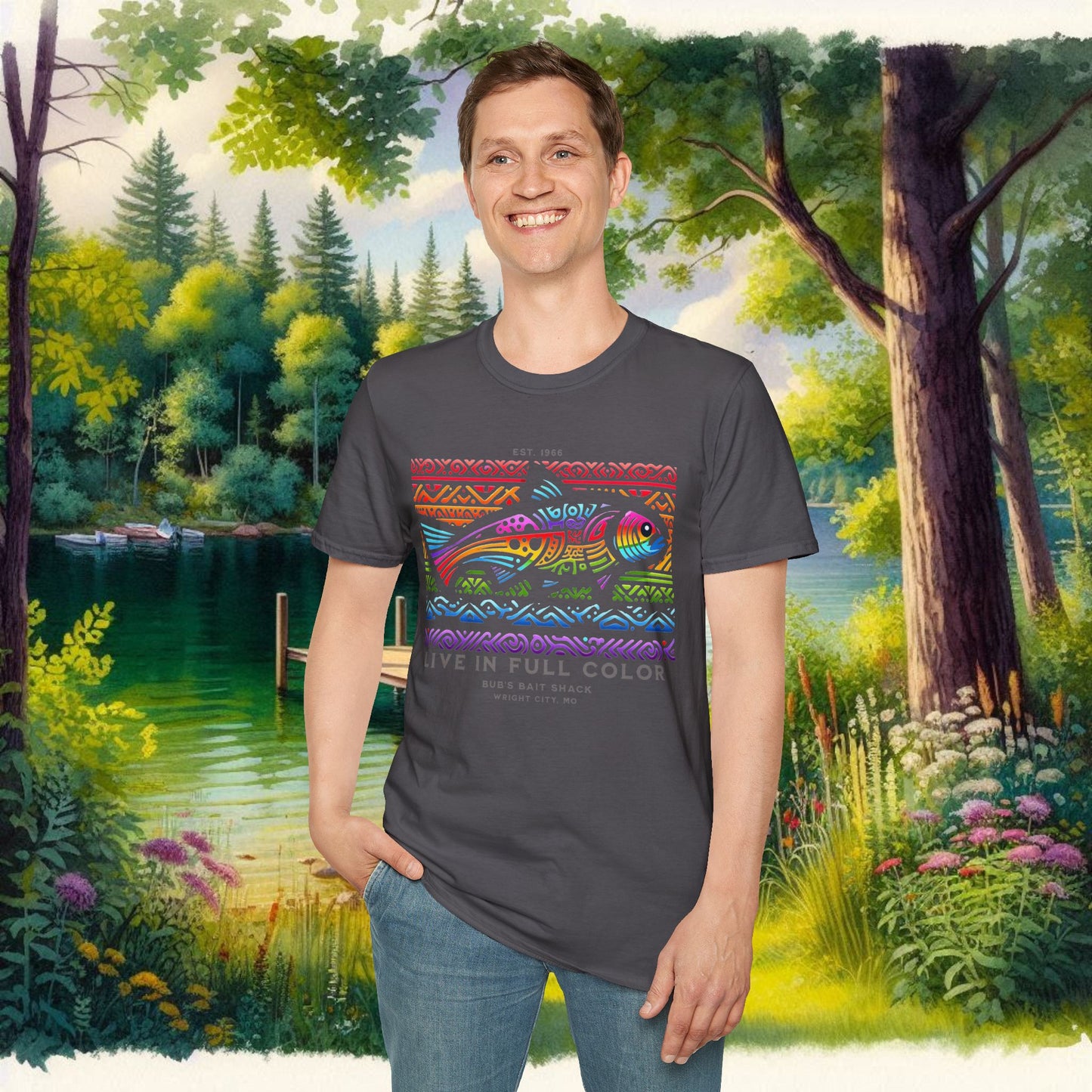 Live in Full Color Unisex Softstyle T-Shirt