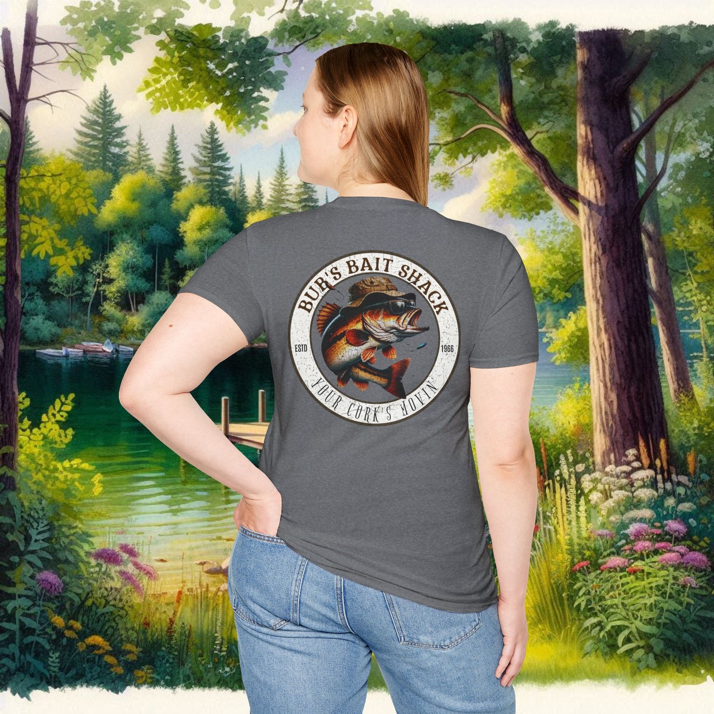 Classic BBS Design Unisex T-Shirt with image on back