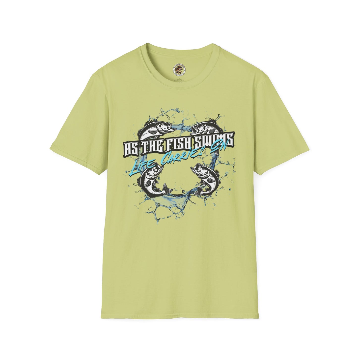 As the Fish Swims T-Shirt BBS Design