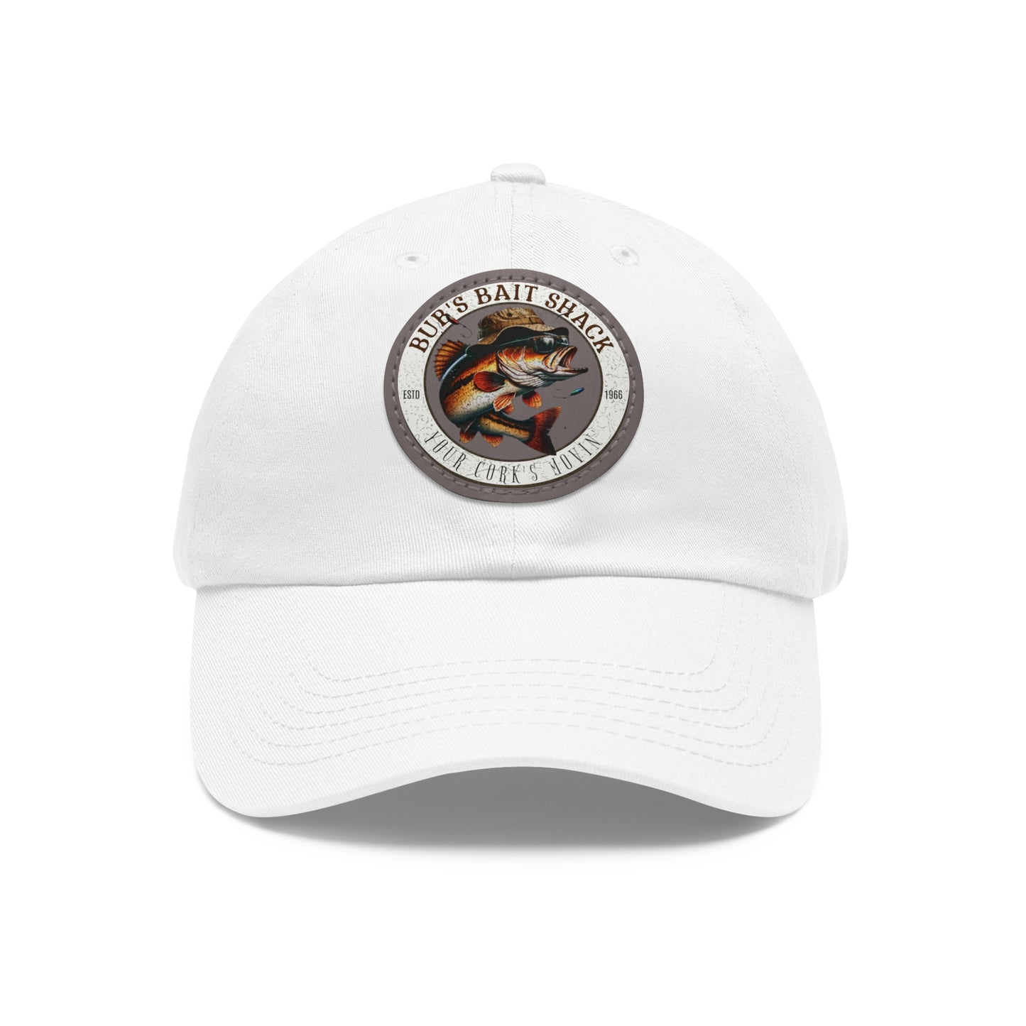 BBS Dad Hat with Leather Patch (Round)