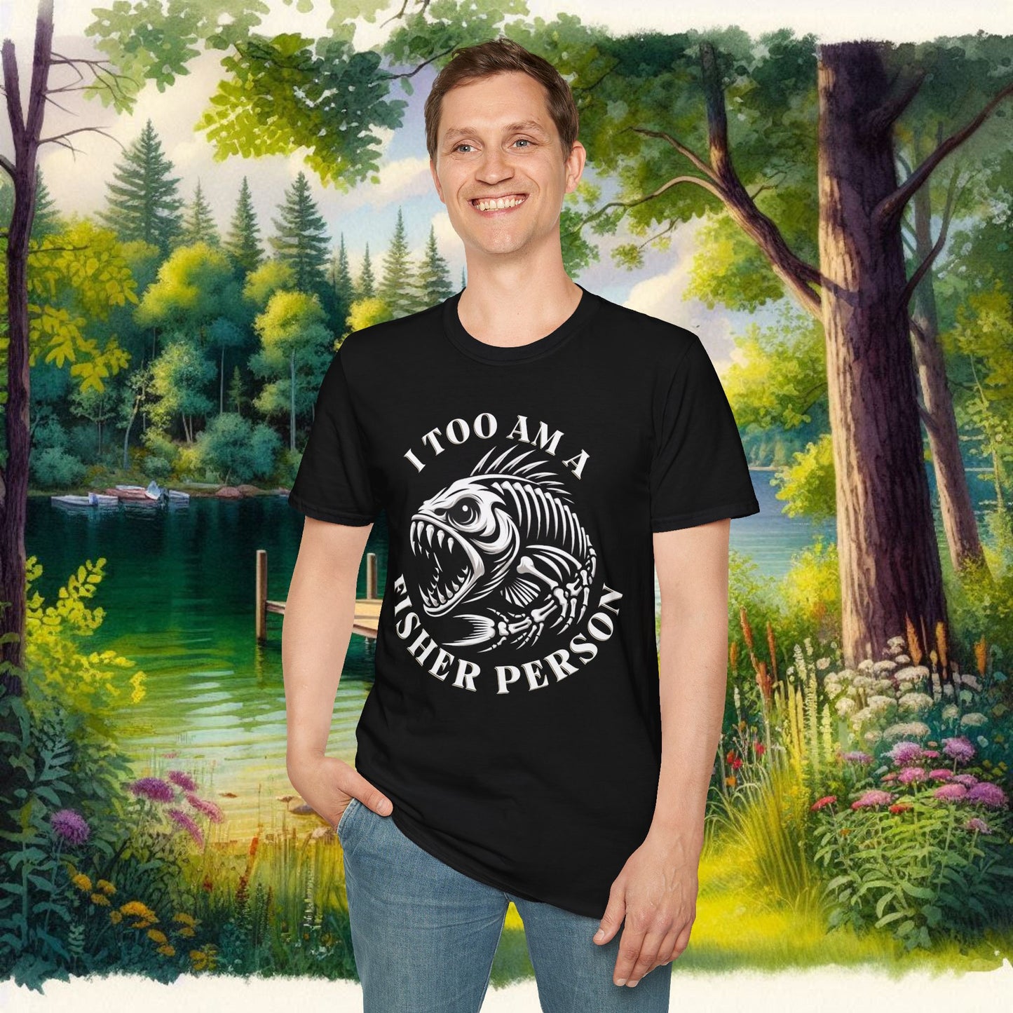 Fisher Person Unisex Softstyle T-Shirt