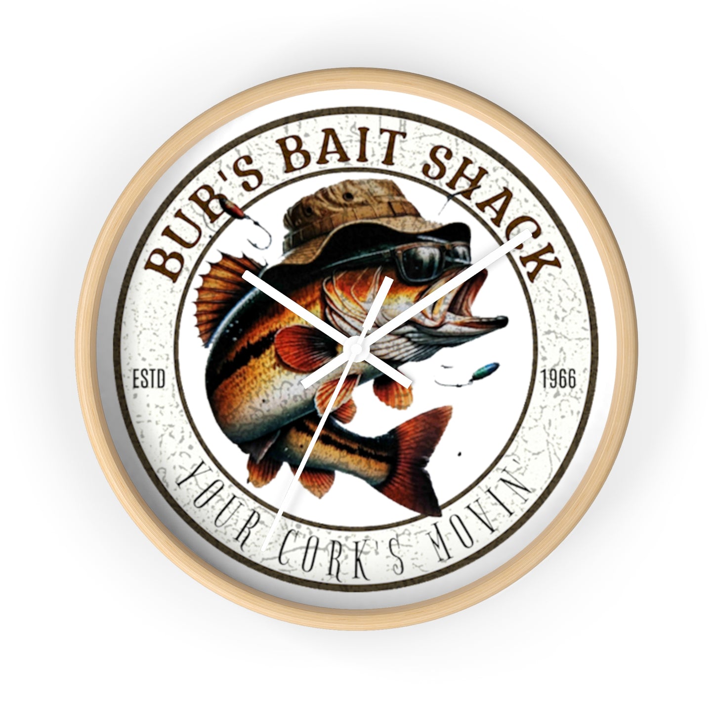 Bub's Bait Shack Wall Clock