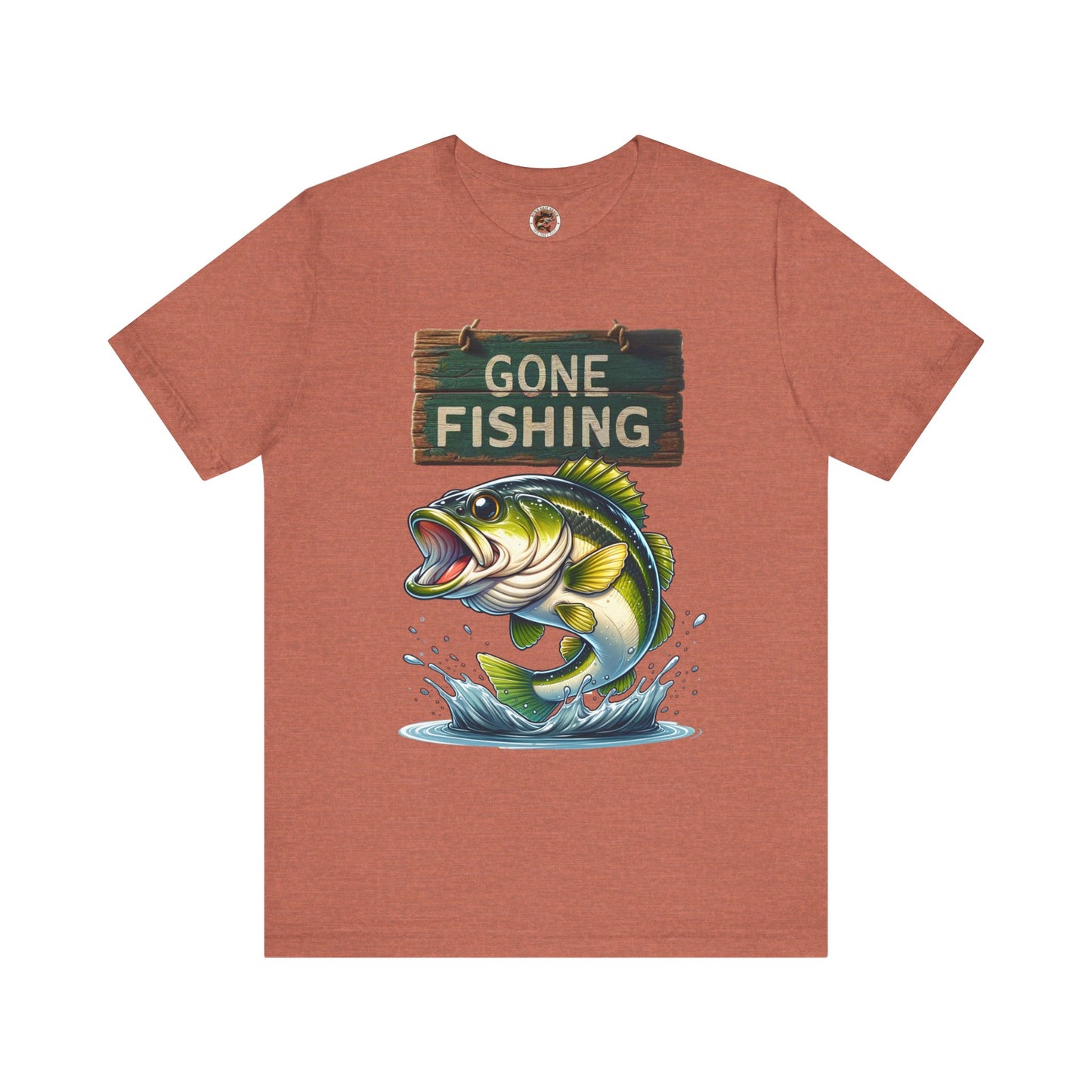 Gone Fishing Unisex Short Sleeve Tee - Perfect for Anglers and Nature Lovers