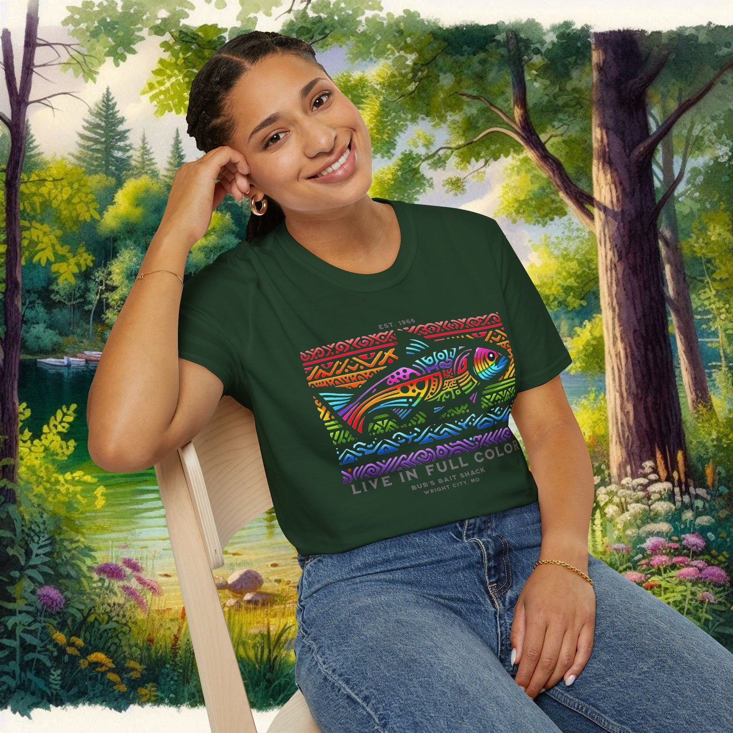 Live in Full Color Unisex Softstyle T-Shirt